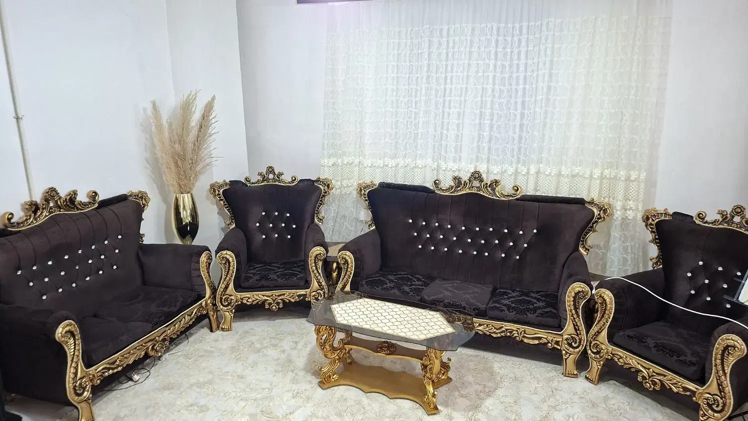 فروش مبل سلطنتی پلی استر|مبلمان خانگی و میز عسلی|کبودرآهنگ, |دیوار