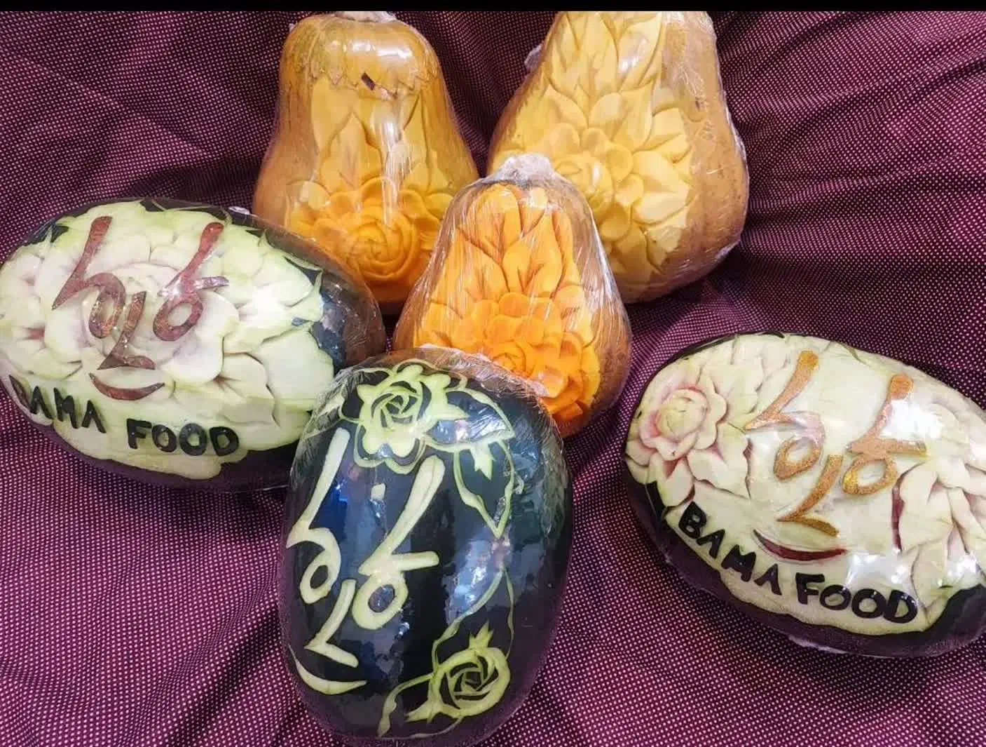 حکاکی روی میوه برای شب یلدا|صنایع دستی و سایر لوازم تزئینی|قم, حنیف نژاد|دیوار