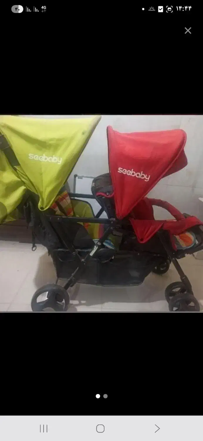 کالسکه دوقلو خارجی مسافرتی/ دو قلو درحد|کالسکه و لوازم جانبی|قم, آذر (نکویی)|دیوار