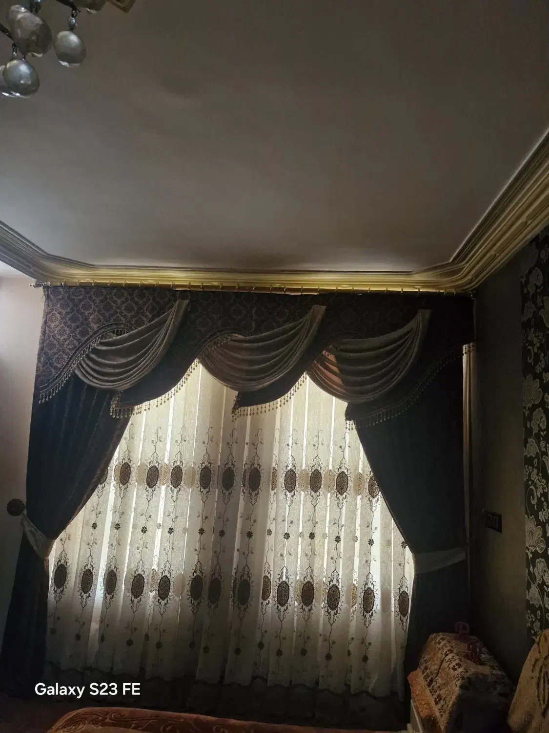 پرده رنگ قهوه ای ‌‌‌‌قیمت ۶میلیون|پرده، رانر، رومیزی|کازرون, |دیوار