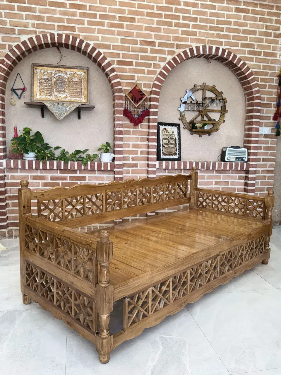 تخت سنتی گره چینی سفارشی دلخواه شما|مبلمان خانگی و میز عسلی|شیراز, سلطان آباد|دیوار