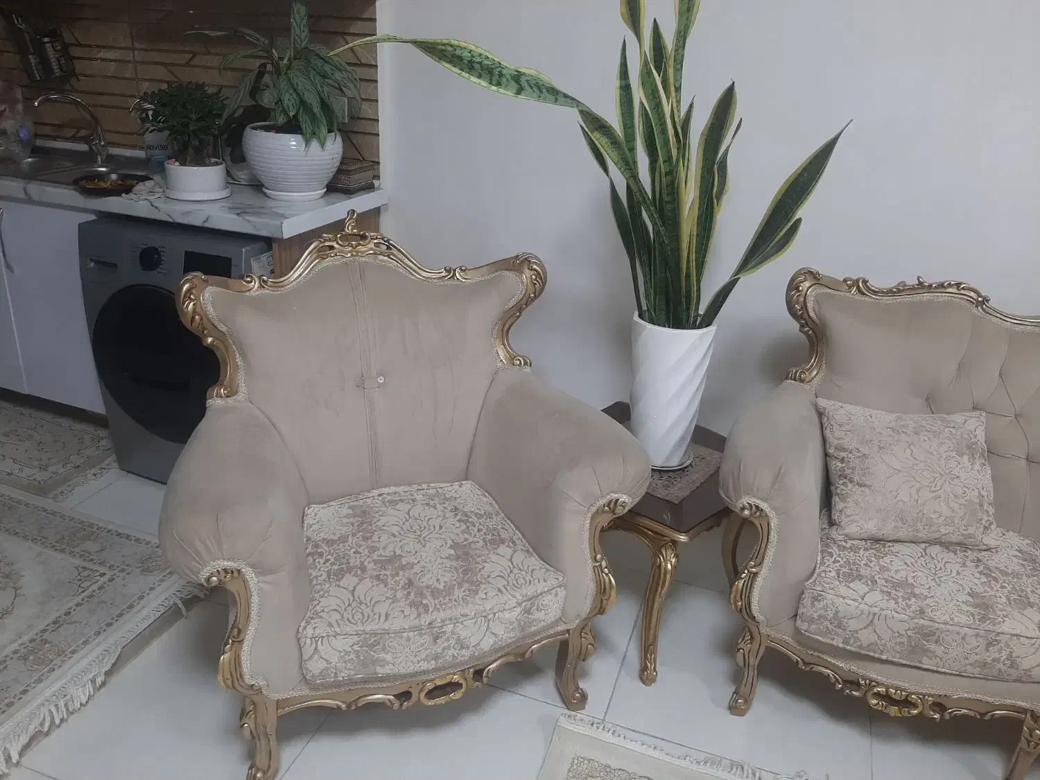 مبل استیل تمام چوب ترک ۹نفره نونو زیرقیمت|مبلمان خانگی و میز عسلی|پاکدشت, پاکدشت (مامازند)|دیوار