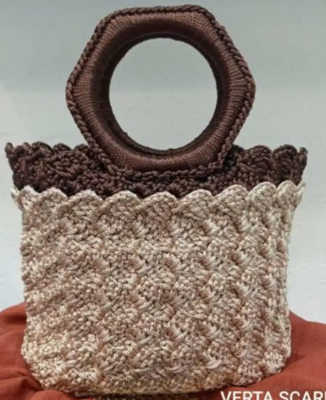 کیف دست بافت مکرومه|کیف، کفش، کمربند|رشت, نظری|دیوار