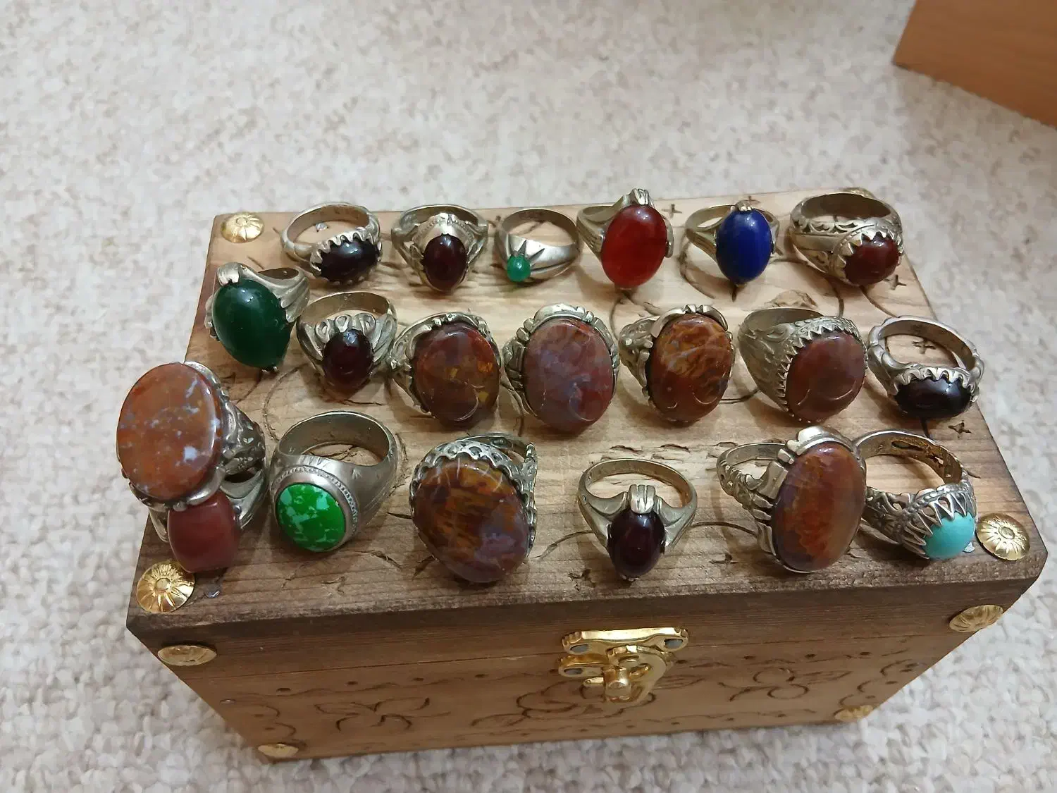 فروش ویژه انگشتر با نگین معدنی|جواهرات|شاهرود, |دیوار