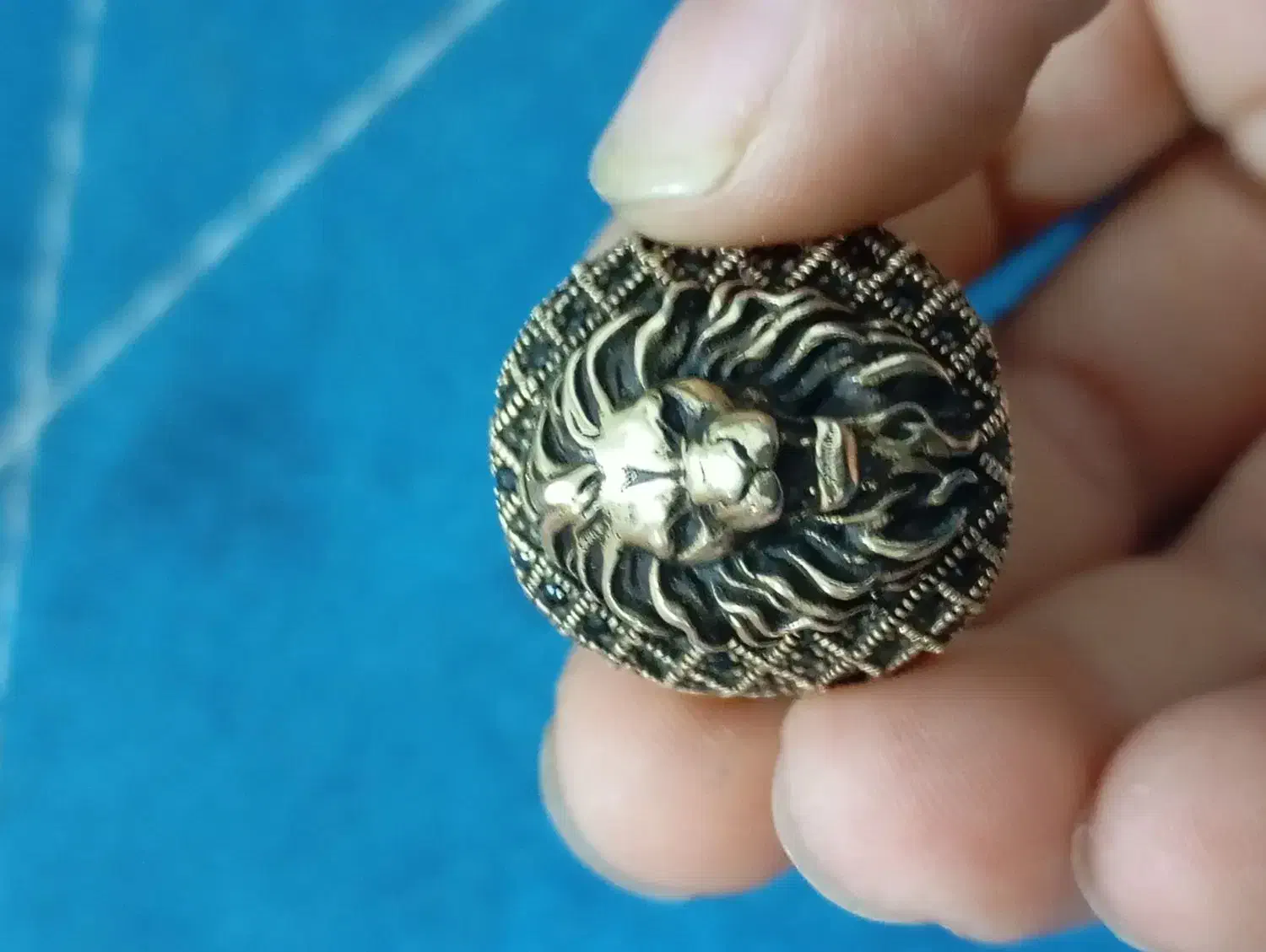 انگشتر نگین شیر|زیورآلات و اکسسوری|زرند, |دیوار