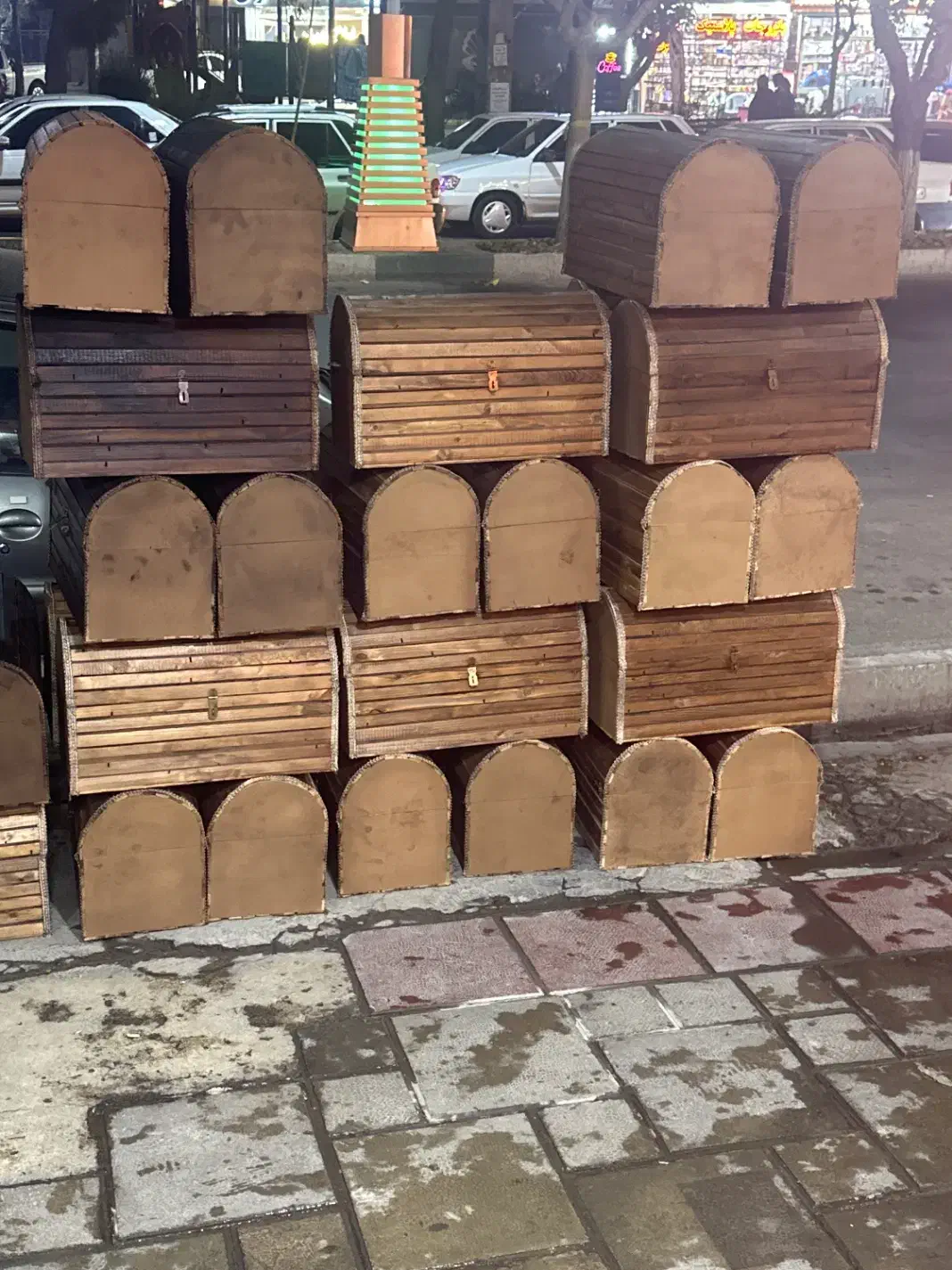 صندوقچه شب یلدا شب چله|صنایع دستی و سایر لوازم تزئینی|گلستان (تهران), |دیوار