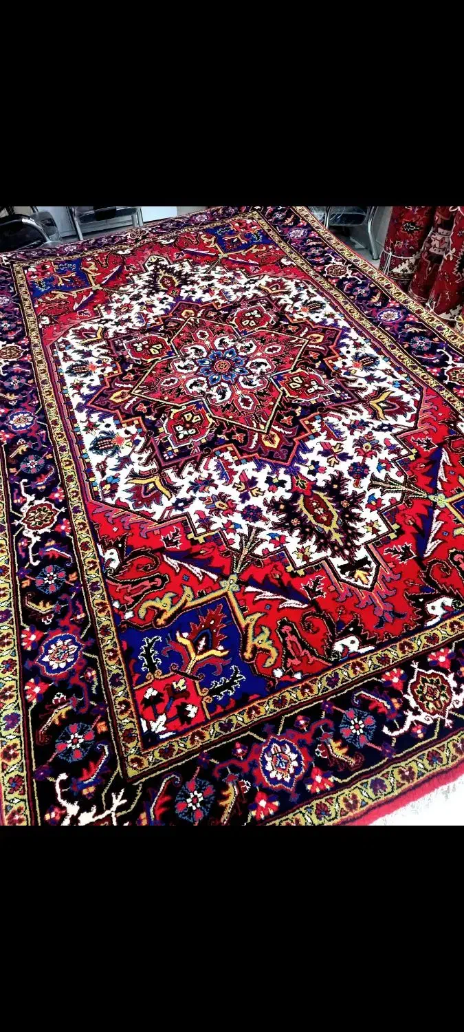 جفت ۶متری زمینه کرم|فرش|تبریز, |دیوار