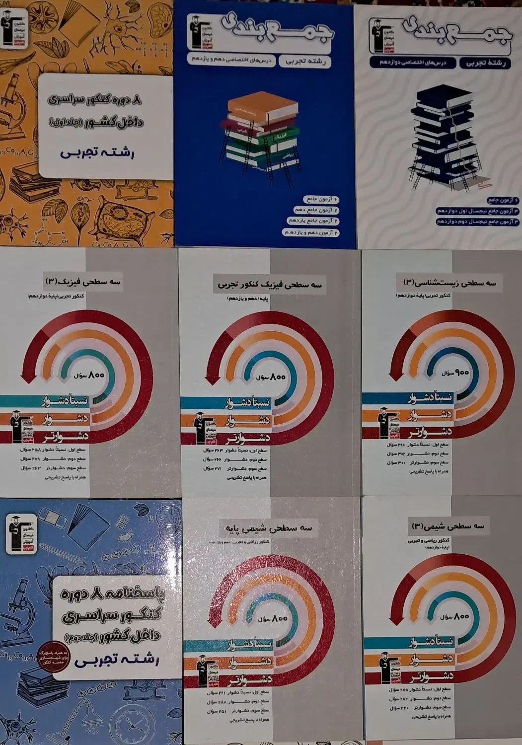 کتاب های کنکوری تجربی نو نو با 30 درصد تخفیف|کتاب و مجله آموزشی|قم, باجک یک|دیوار