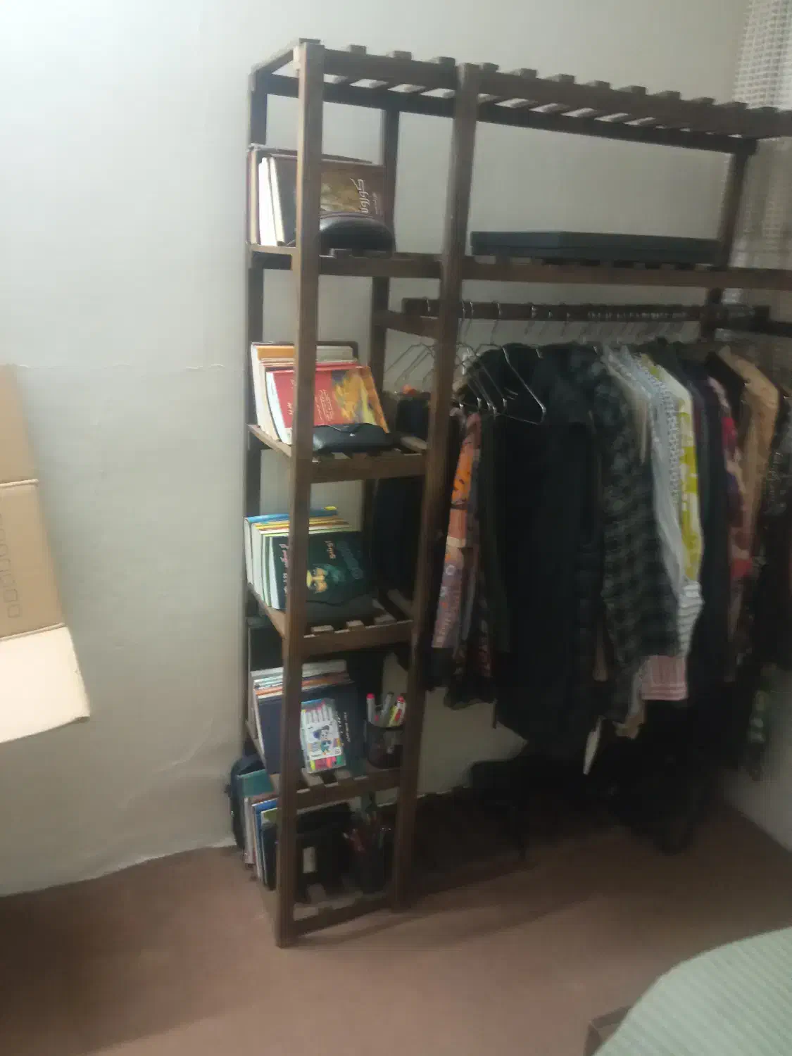 رگال چوبی|کتابخانه، شلف، قفسه‌های دیواری|زنجان, |دیوار