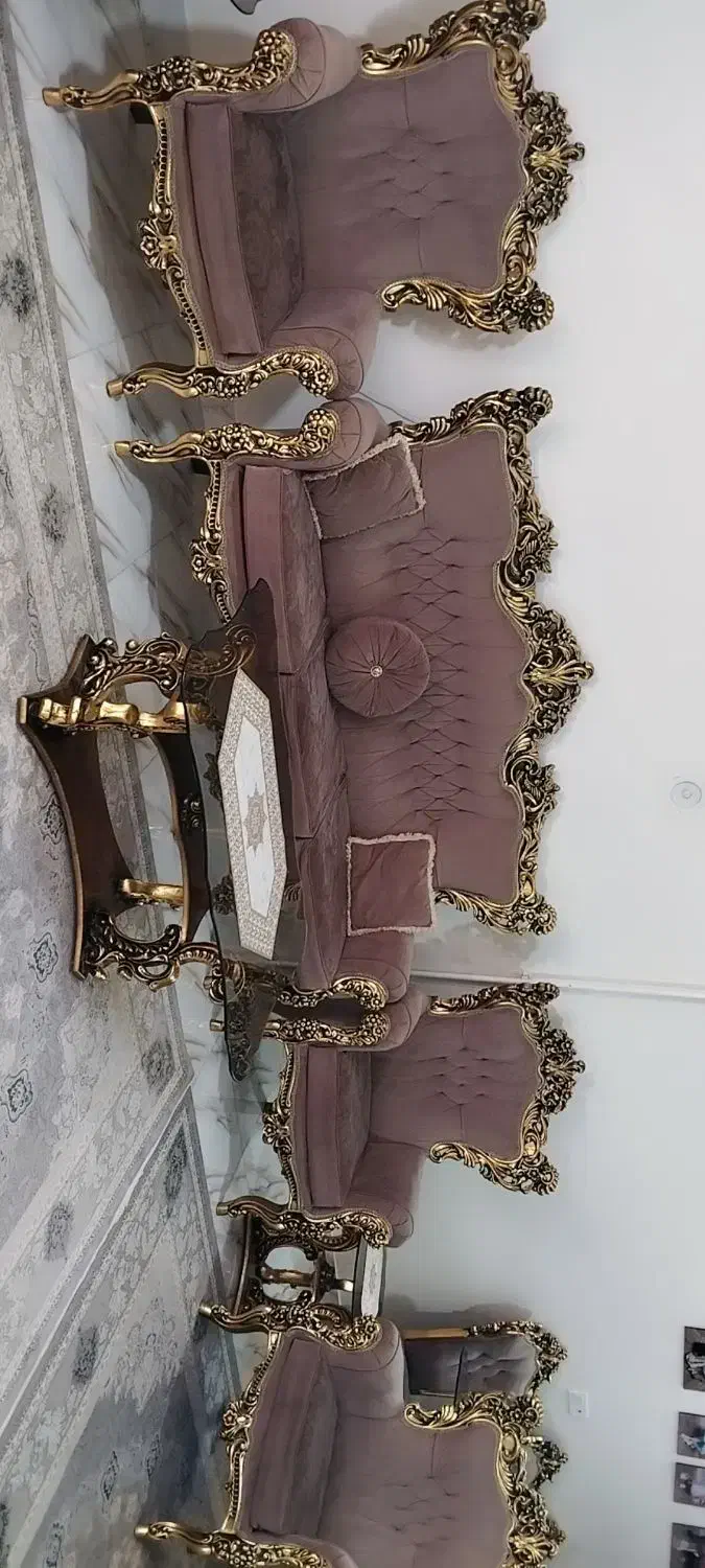 مبل ومیز نهار خوری سلطنتی|مبلمان خانگی و میز عسلی|بجنورد, |دیوار