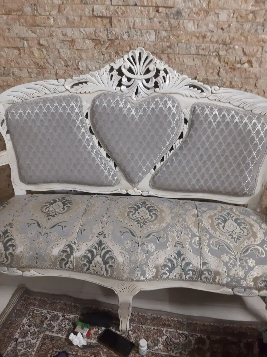 مبل استیل دسته سفید|مبلمان خانگی و میز عسلی|تهران, کیانشهر|دیوار