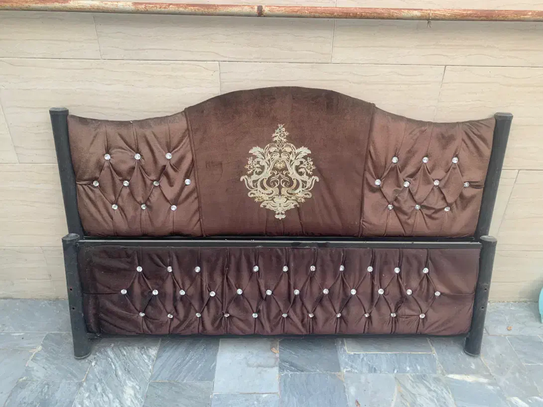 تخت خواب فلزی دونفره|تخت و سرویس خواب|قائمشهر, |دیوار