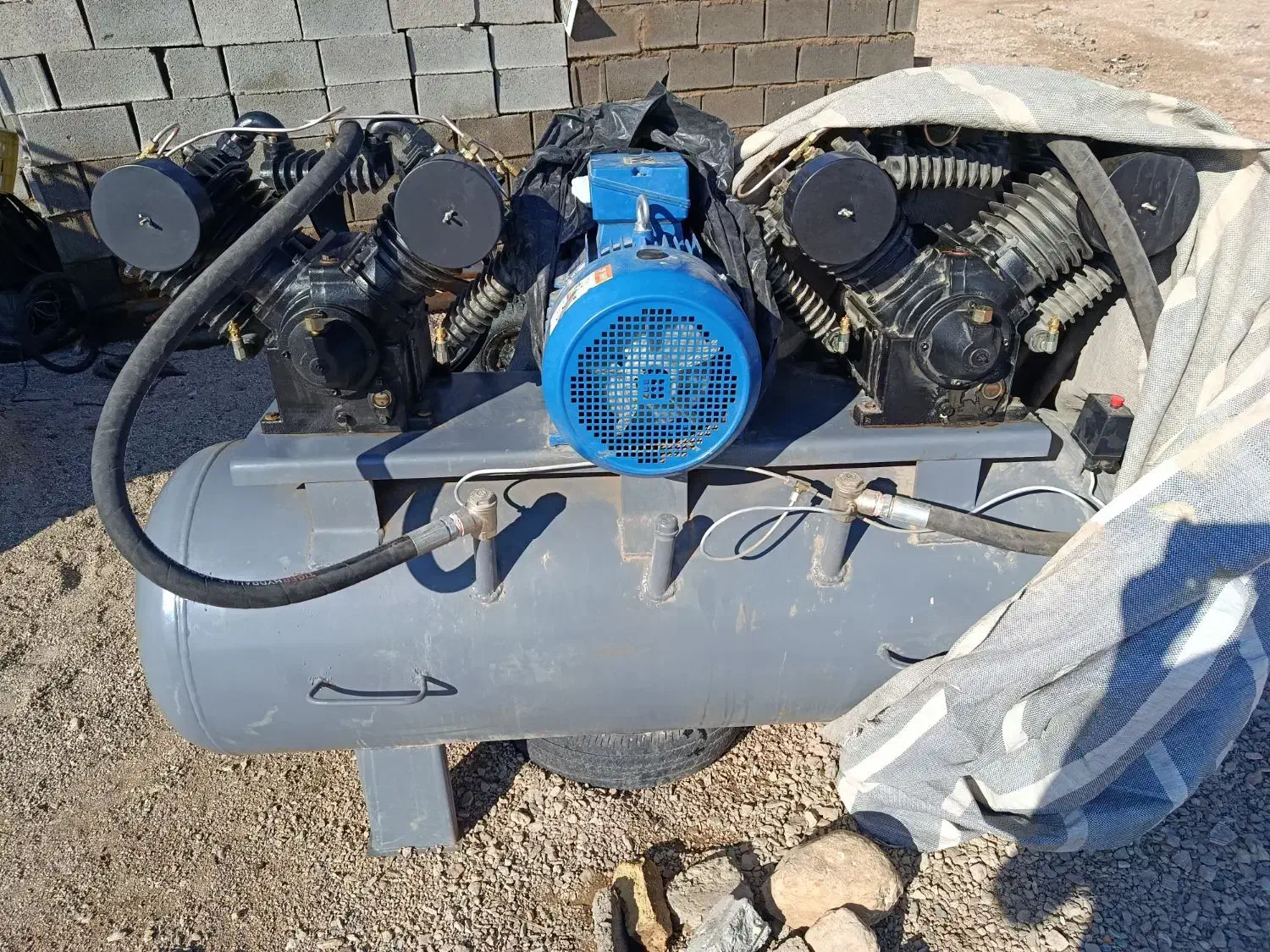 فروش کمپرسور باد برقی با تمام تجهیزات|ماشین‌آلات صنعتی|قطرویه, |دیوار