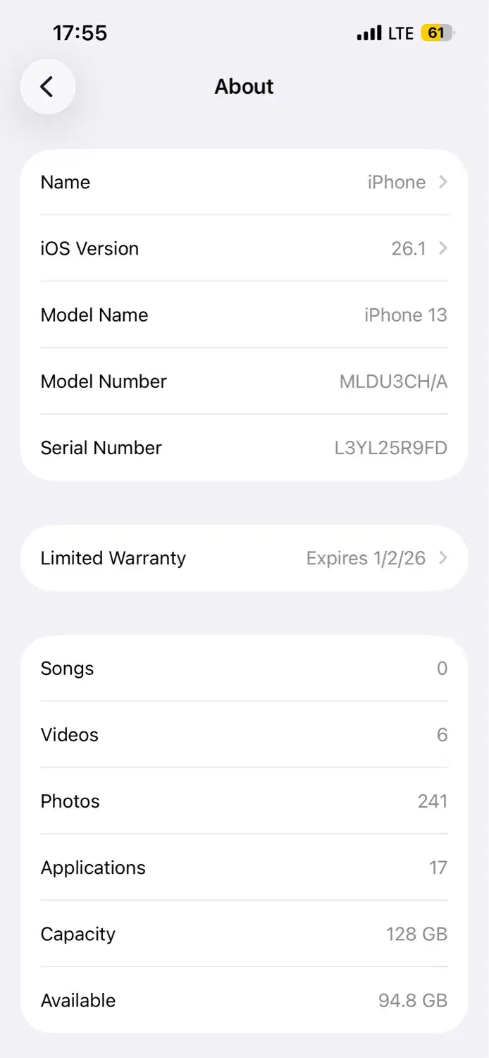 ایفون ۱۳ معمولی|موبایل|کرج, شهرک فهمیده|دیوار