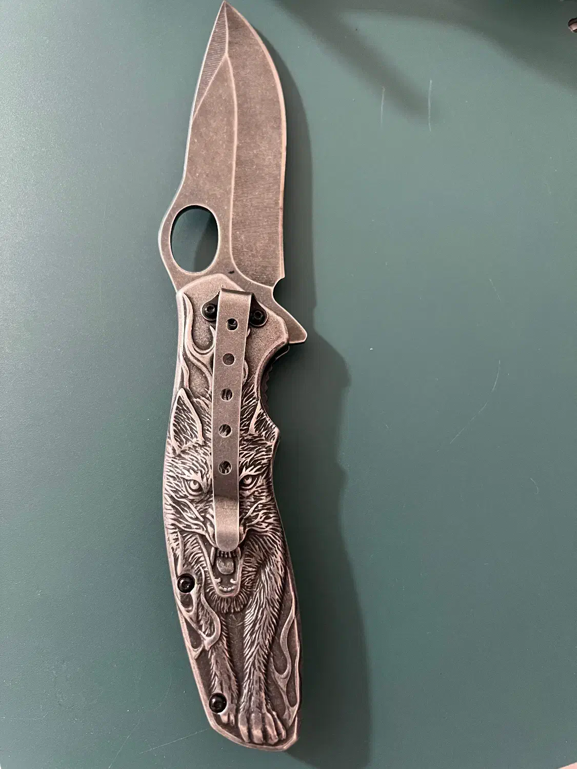 چاقو زنجان طرح گرگ|کوهنوردی و کمپینگ|بندرعباس, |دیوار