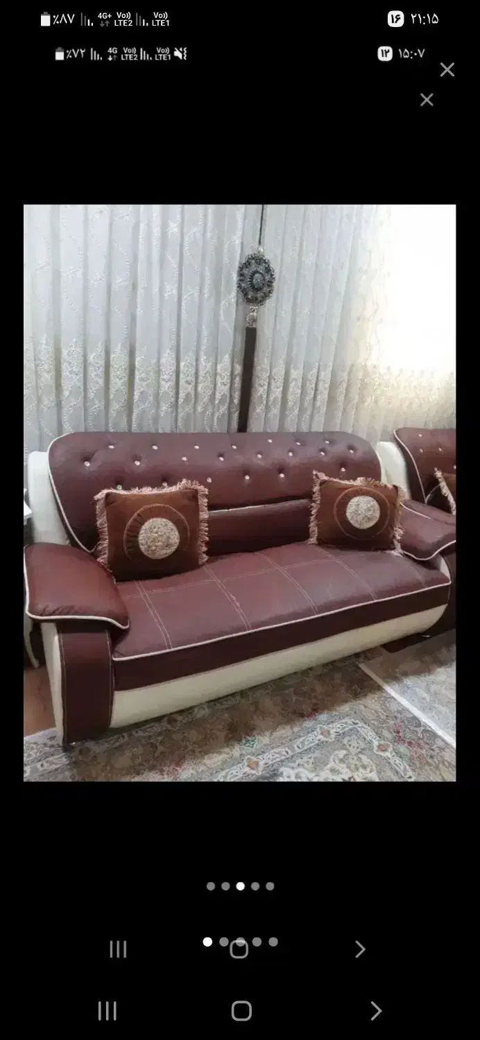 مبل چرم ۷ نفره|مبلمان خانگی و میز عسلی|لنگرود, |دیوار