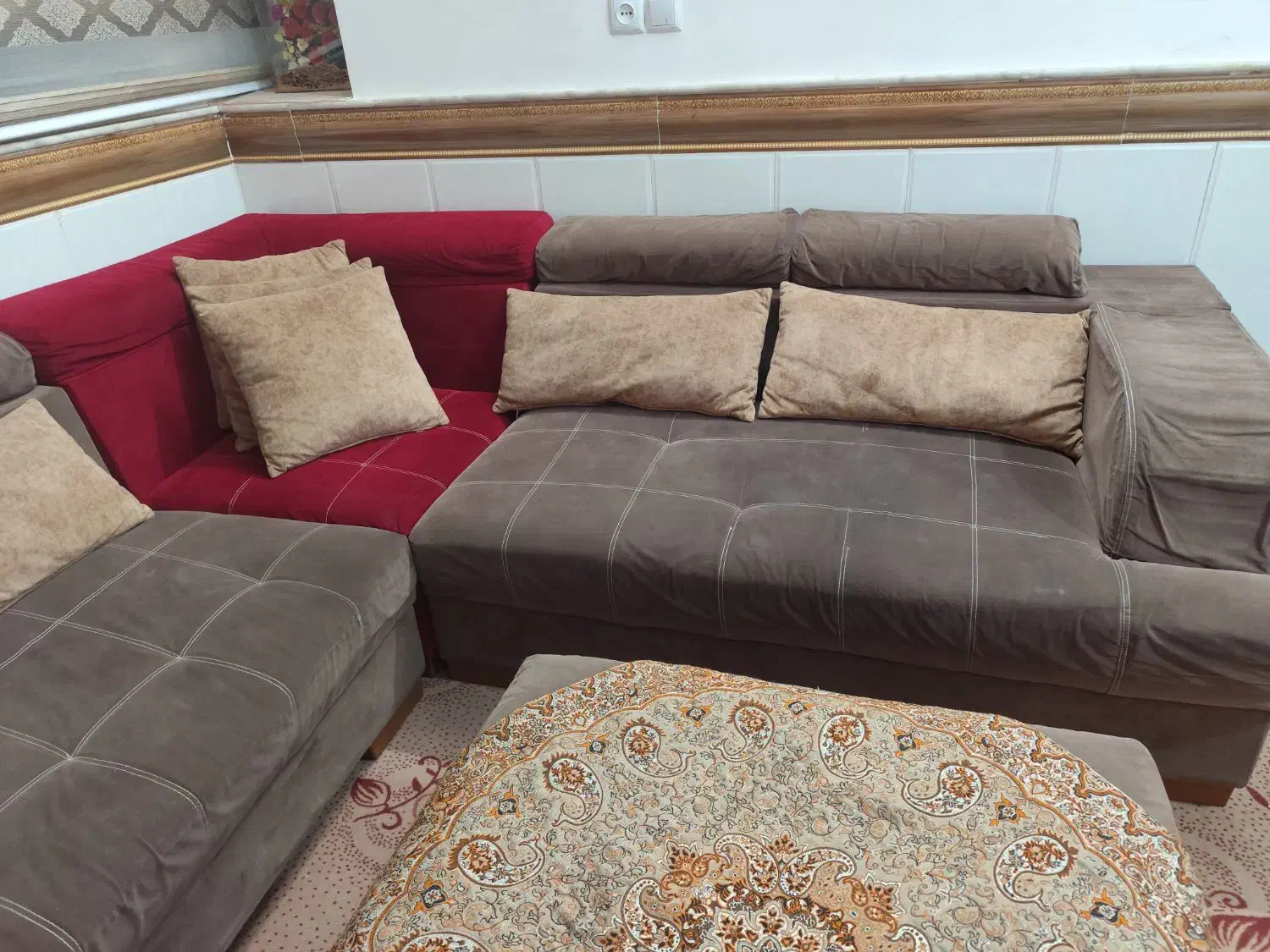 مبل نیم ست|مبلمان خانگی و میز عسلی|قم, شهر قائم|دیوار