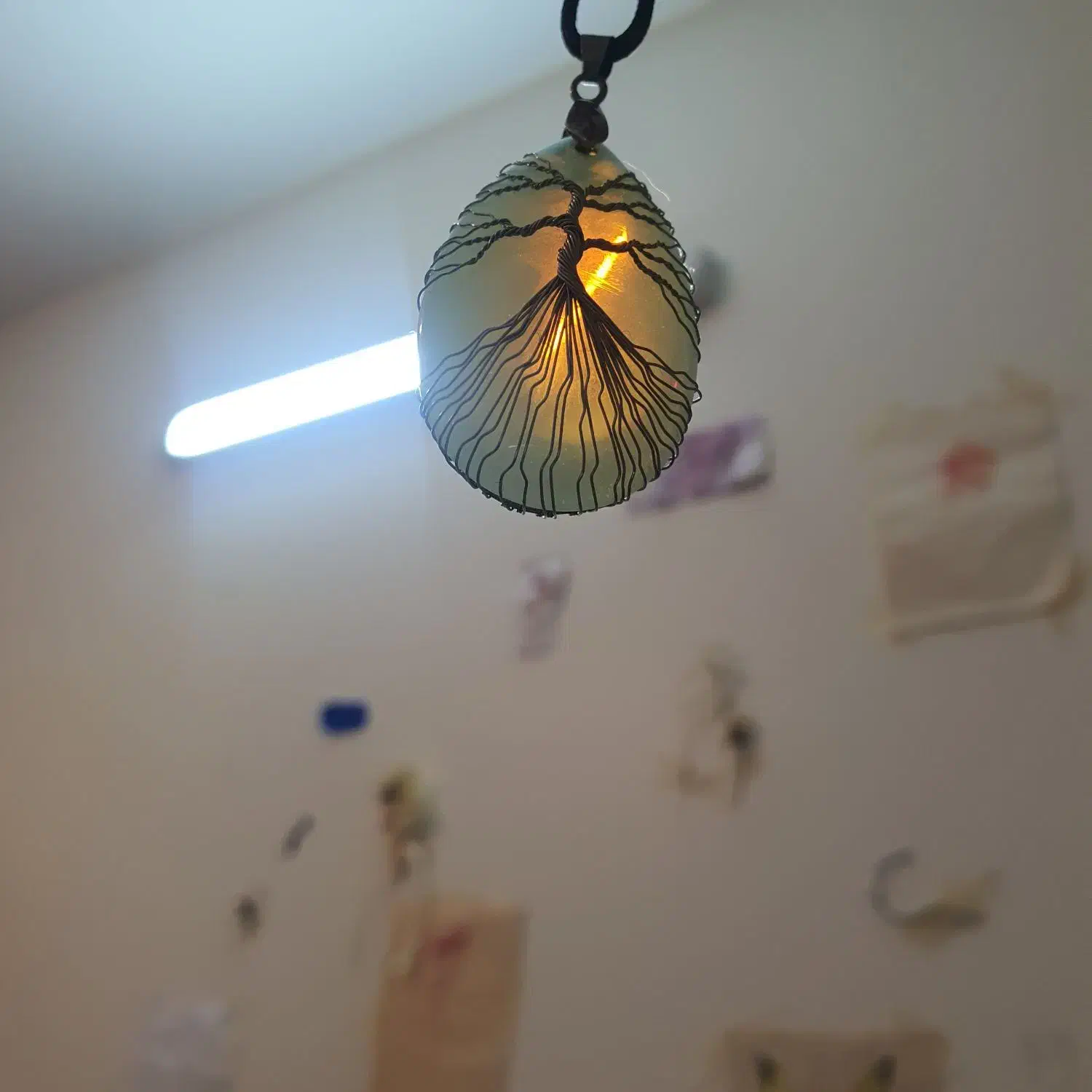 گردنبند سنگ کوارتز و درخت زندگی|جواهرات|تهران, یوسفآباد|دیوار