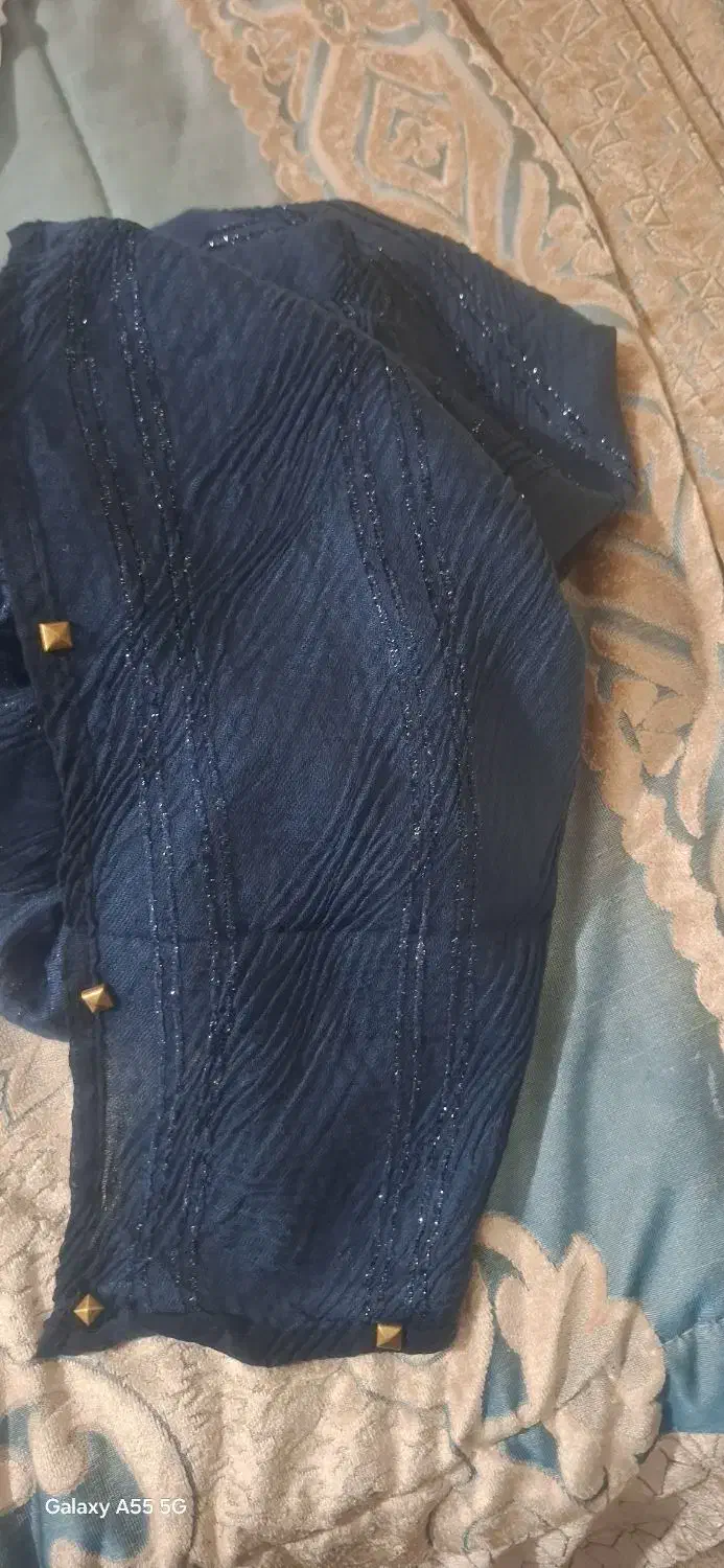 شال مجلسی سورمه ای تیره|لباس|علیآباد کتول, |دیوار