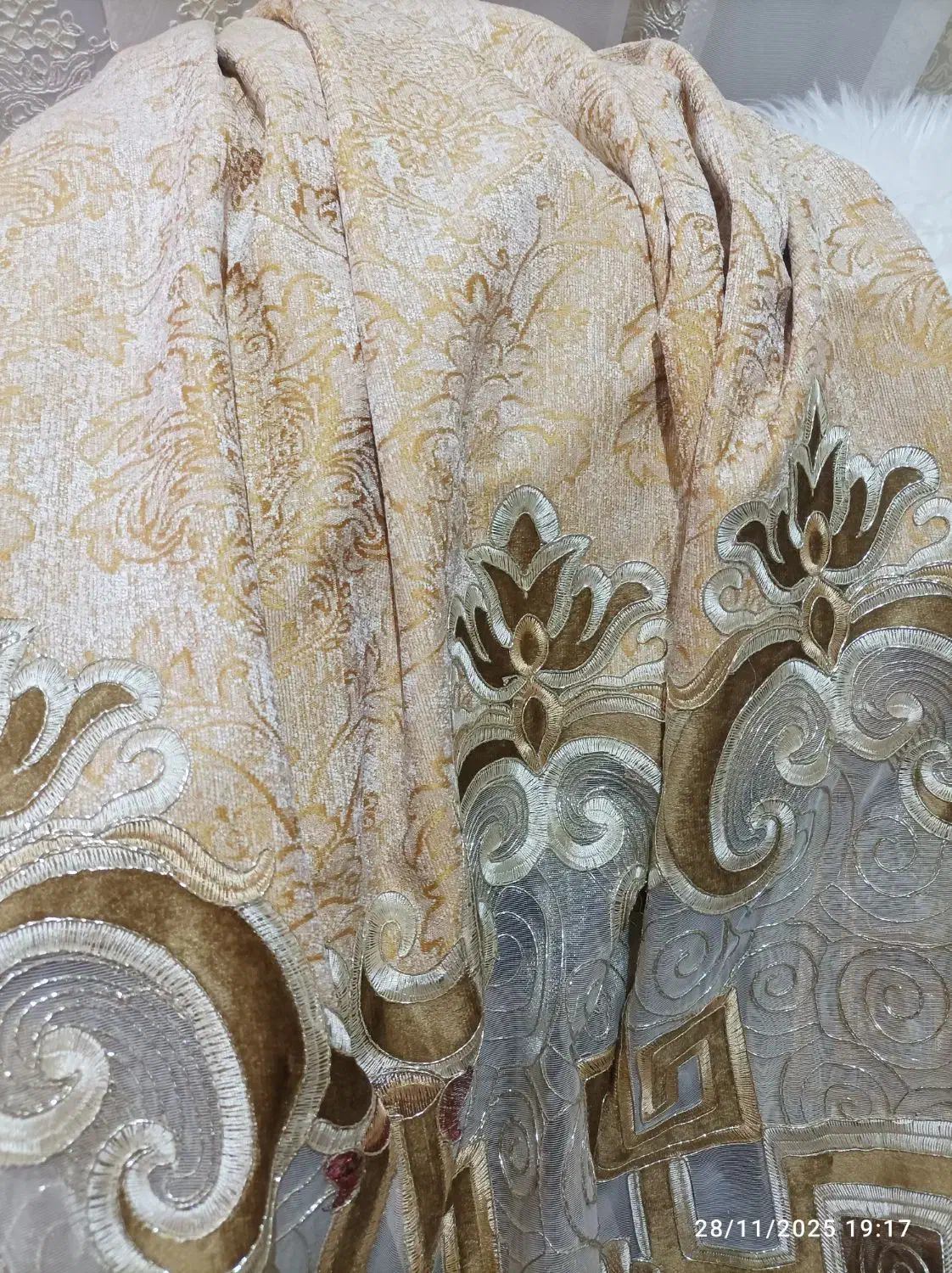 پرده والان مخمل هندی نو|پرده، رانر، رومیزی|اردبیل, |دیوار