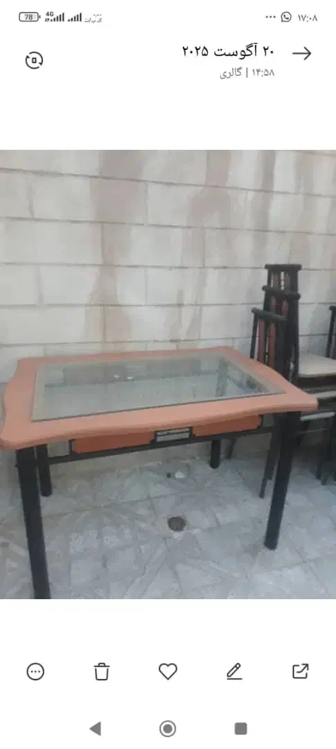 میزوصندلی فلزی ۶۰۰|میز و صندلی غذاخوری|ساوه, |دیوار