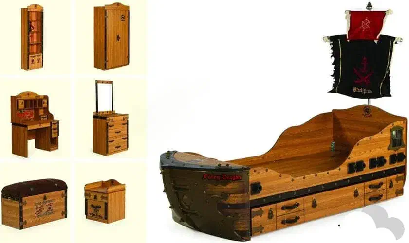 تخت طرح دزدان دریایی|تخت و سرویس خواب|اراک, |دیوار