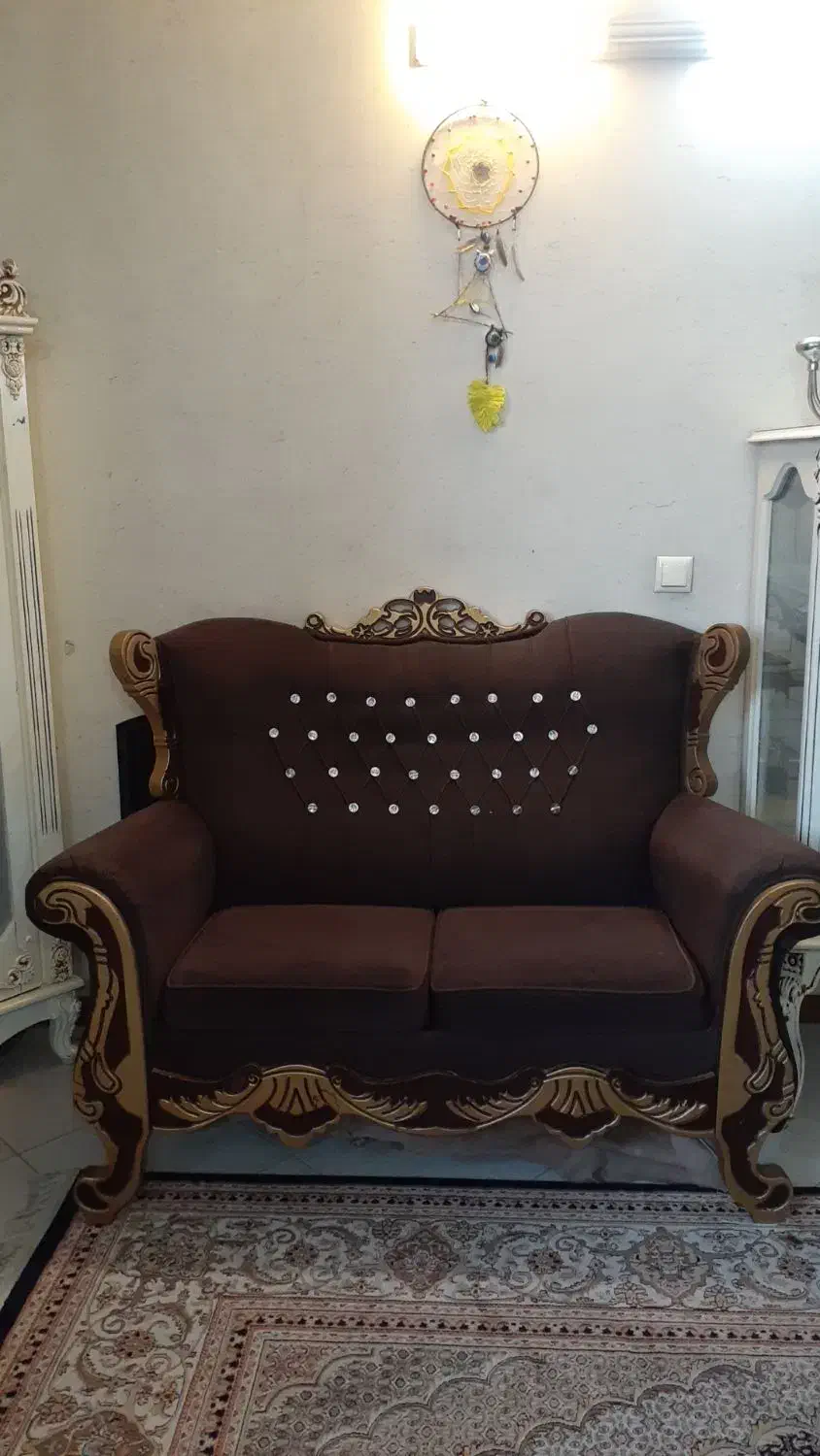 مبل کلاسیک ۷نفره|مبلمان خانگی و میز عسلی|نجف‌آباد, مسکن مهر|دیوار