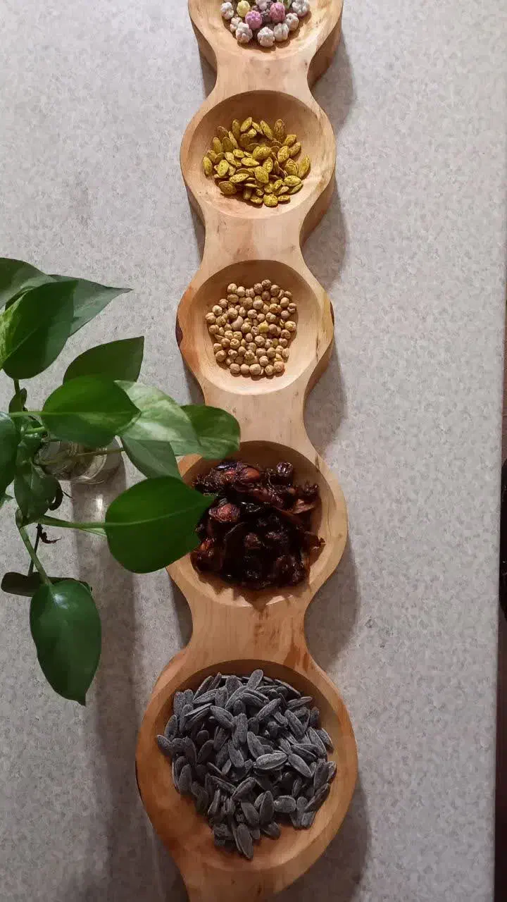 ظروف چوبی یلدایی|صنایع دستی و سایر لوازم تزئینی|رشت, یخسازی|دیوار