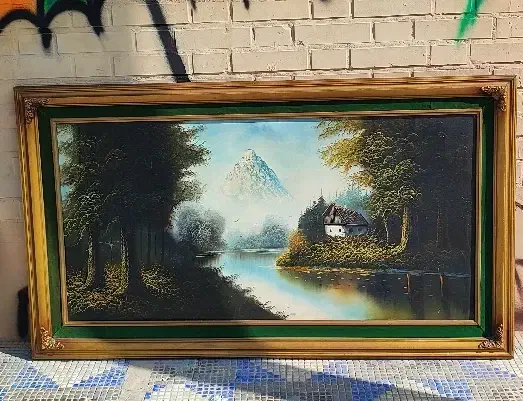 تابلو رنگ و روغن طرح منظره و طرح هیچ|تابلو، نقاشی، عکس|اصفهان, کوی شهید کشوری|دیوار