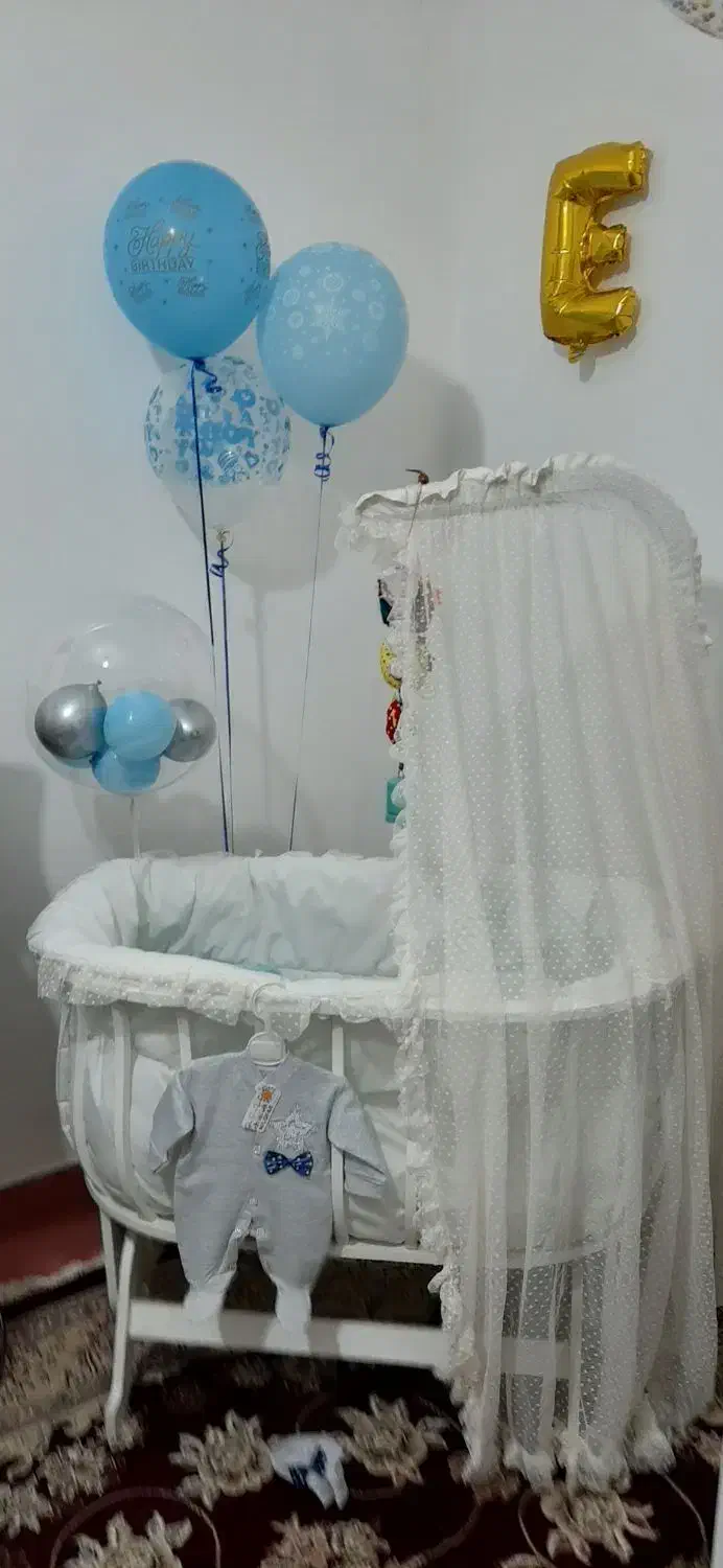 گهواره نوزاد|تخت و سرویس خواب|ساوه, |دیوار