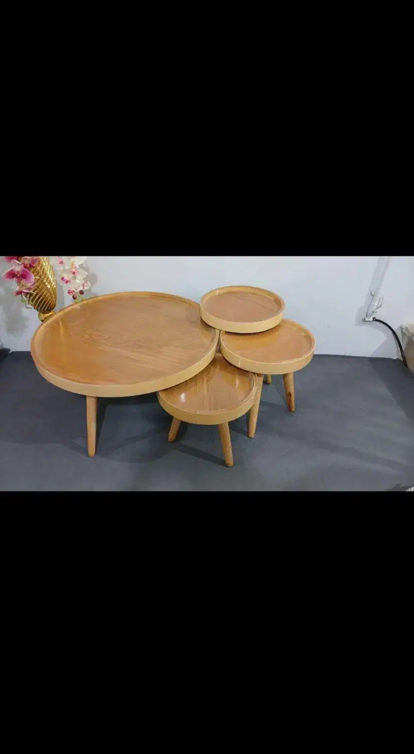 میز جلو مبلی گرد چوب|مبلمان خانگی و میز عسلی|مشهد, کوشک مهدی|دیوار