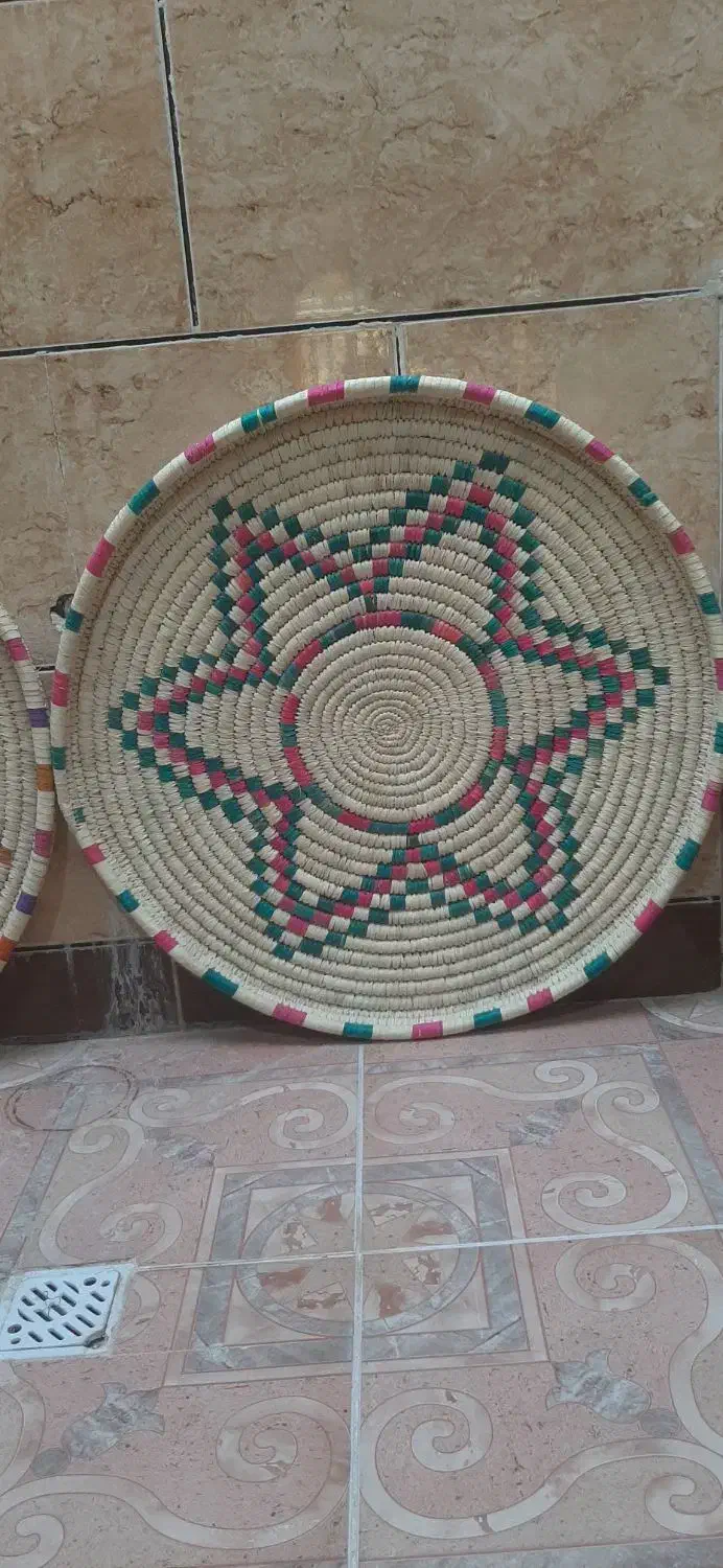 سلام تویزه بافته شده با برگ نخل (درخت خرما)|صنایع دستی و سایر لوازم تزئینی|دهدشت, |دیوار