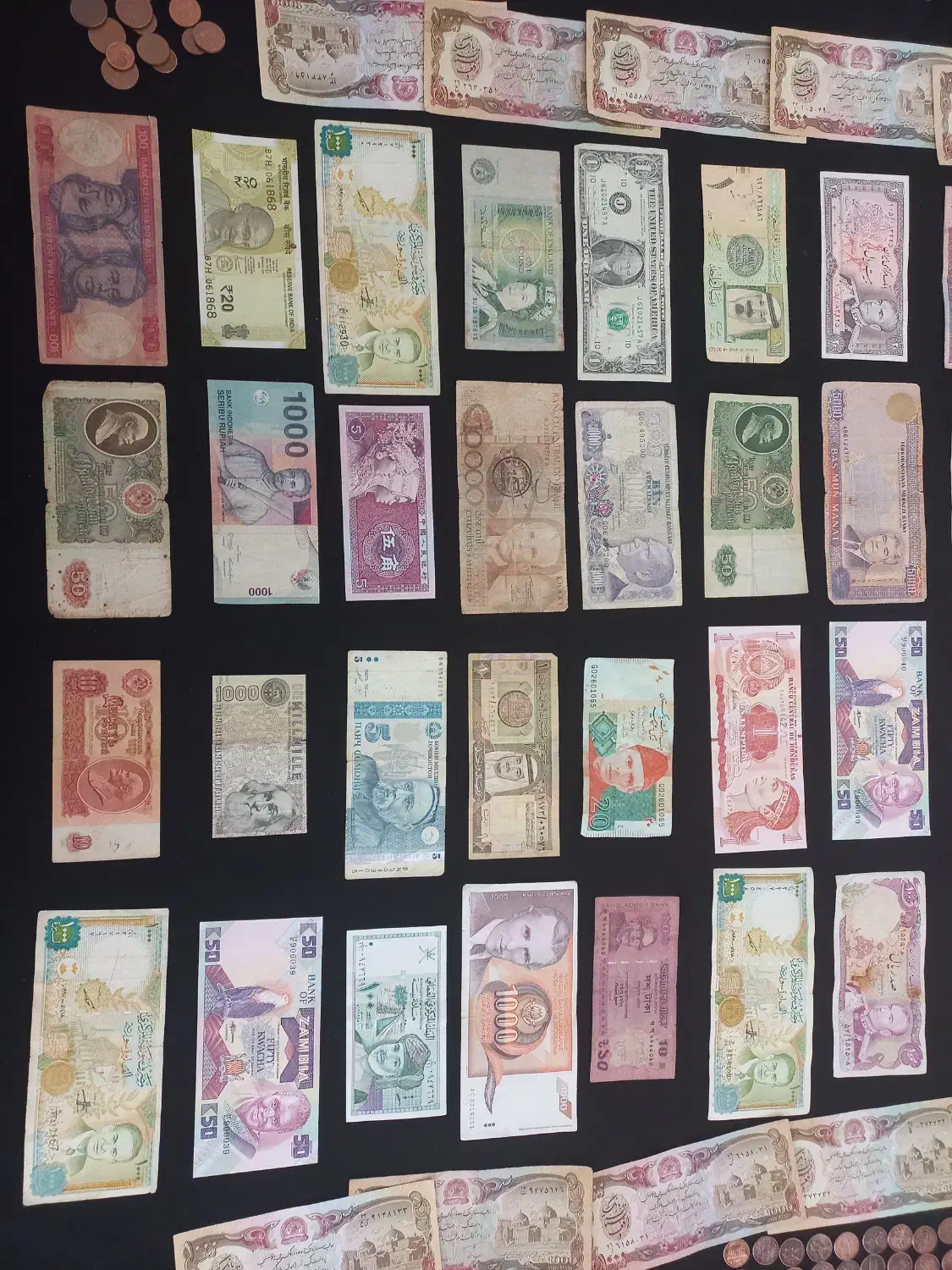 کلکسیون کامل اسکناس عتیقه خارجی|کلکسیون سکه، تمبر، اسکناس|بهبهان, |دیوار