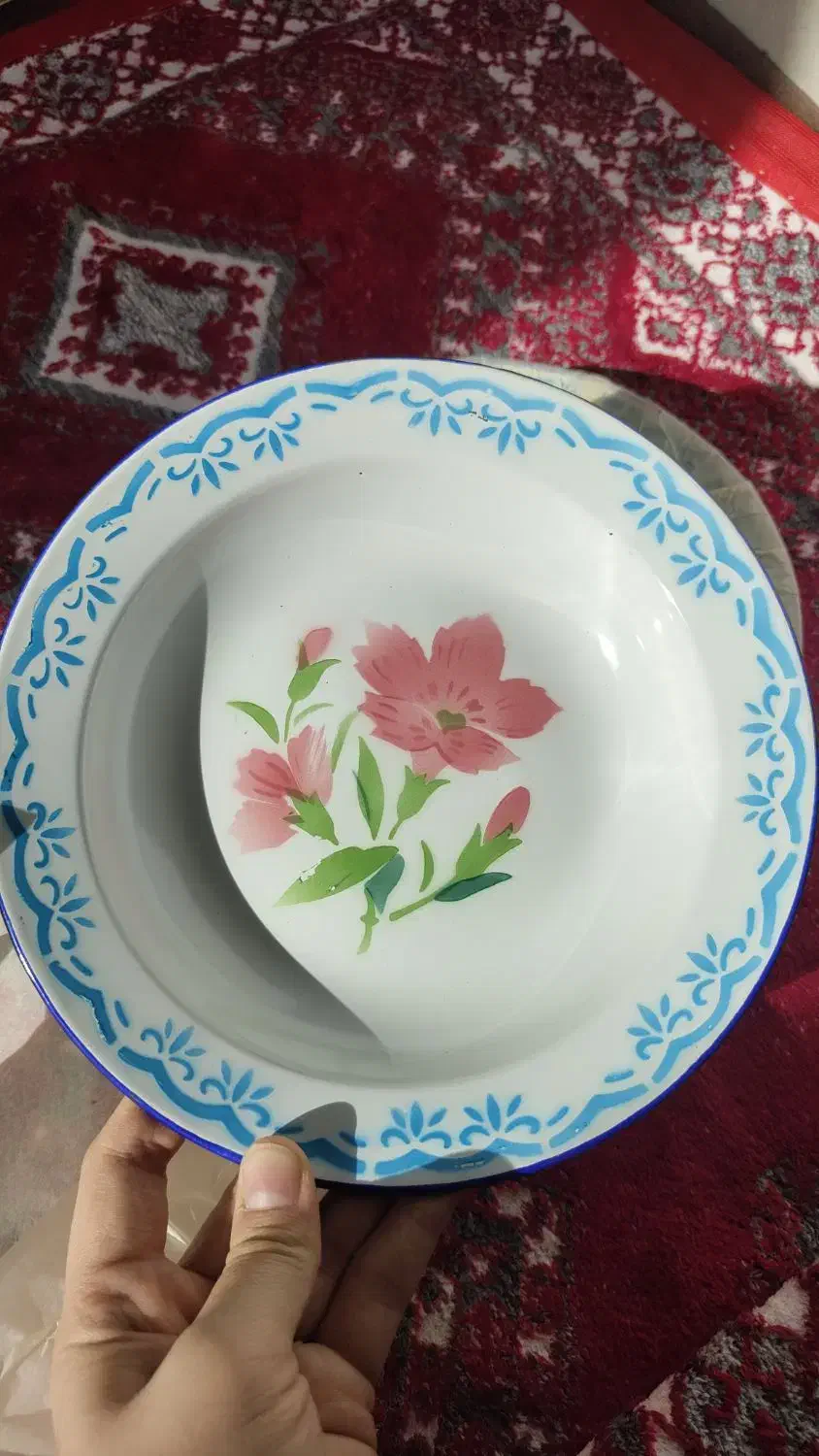 بشقاب لعابی گلدار|ظروف سرو و پذیرایی|تهران, اراضی عباس آباد|دیوار