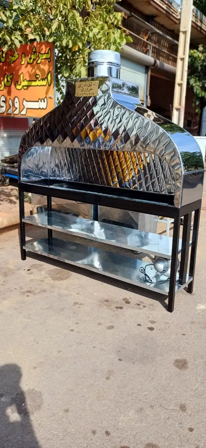 کباب پز گازی ومنقل هود وان سینک میزکار کابینت فلز|کافیشاپ و رستوران|ارومیه, |دیوار