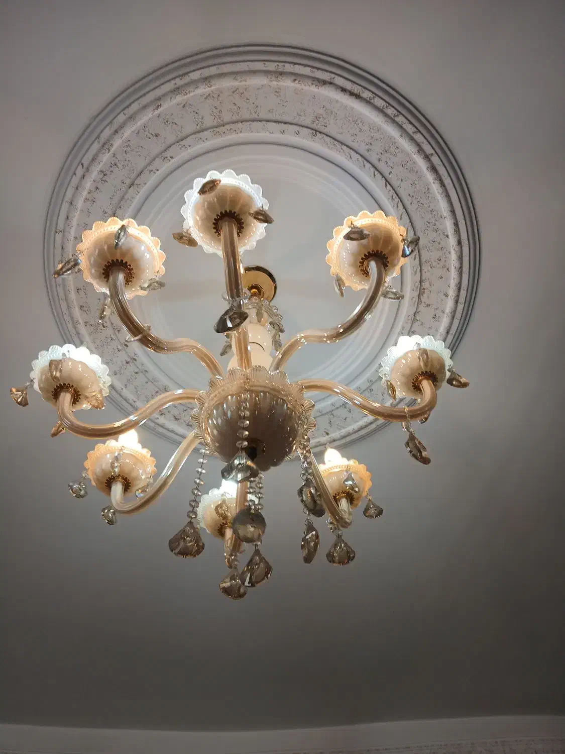 لوستر ۸ شاخه|لوستر و چراغ آویز|ری, دولت‌آباد|دیوار