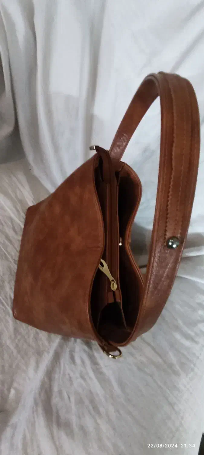 کیف چرم مصنوعی نو رنگ عسلی|کیف، کفش، کمربند|تهران, کیانشهر|دیوار