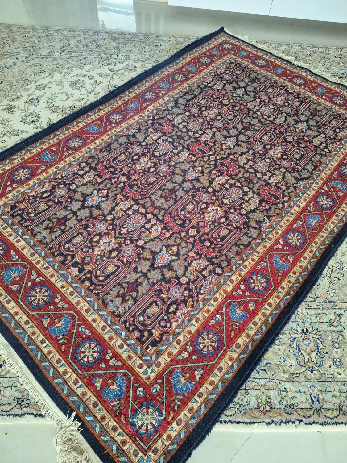 قالیچه پرده ای سایز بزرگ دستبافت|فرش|اراک, |دیوار