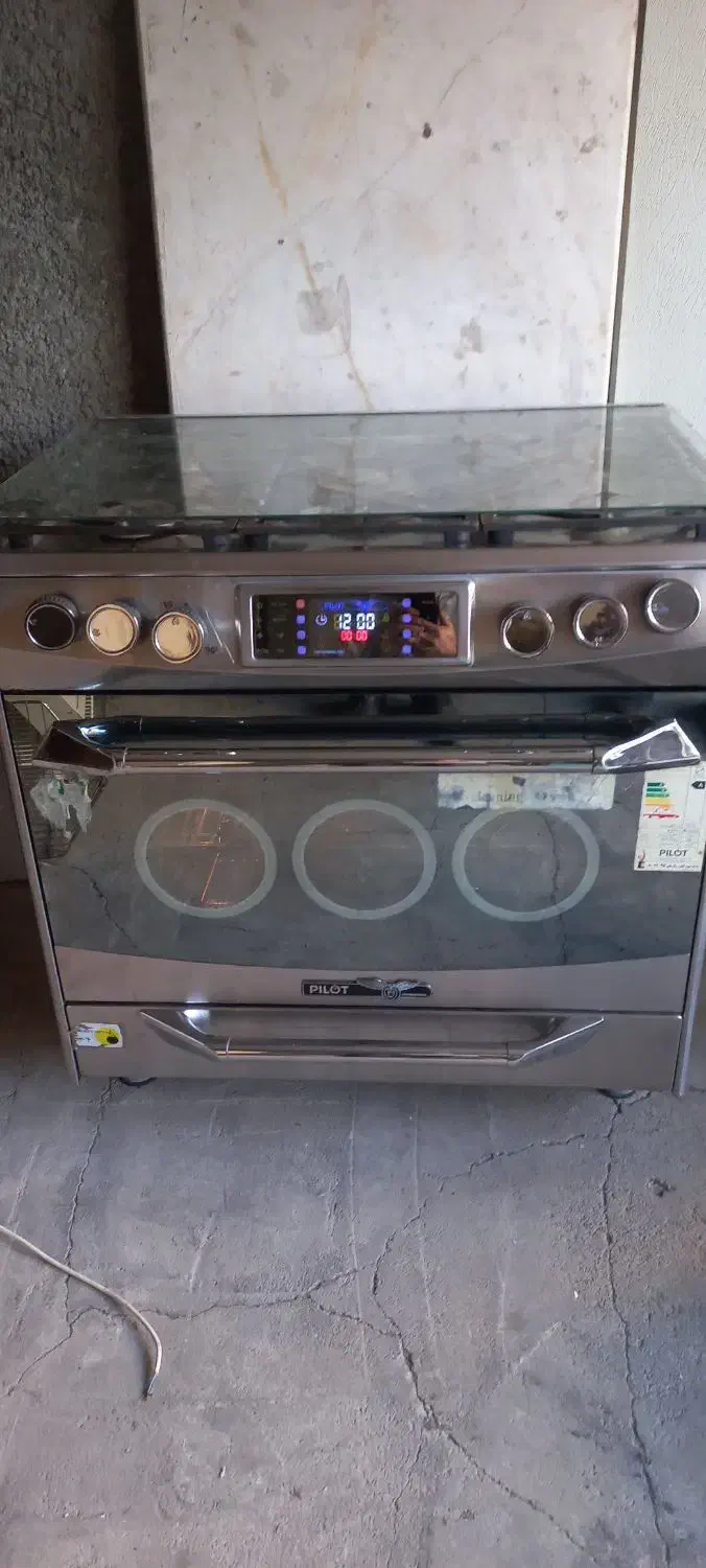 اجاق گاز تمام استیل پیلوت سالم|اجاق گاز و لوازم برقی پخت‌وپز|نسیم‌شهر, |دیوار