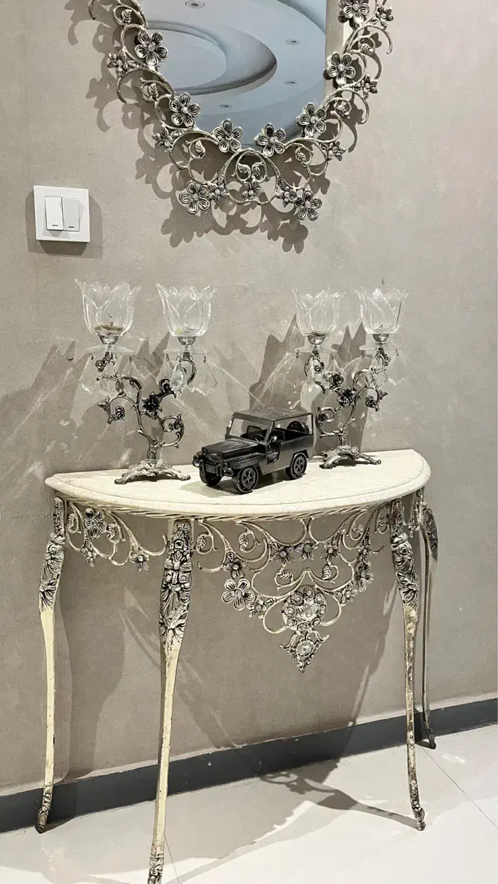 آینه شمعدان فلزی شیک و خاص|آینه|رشت, پیرسرا|دیوار