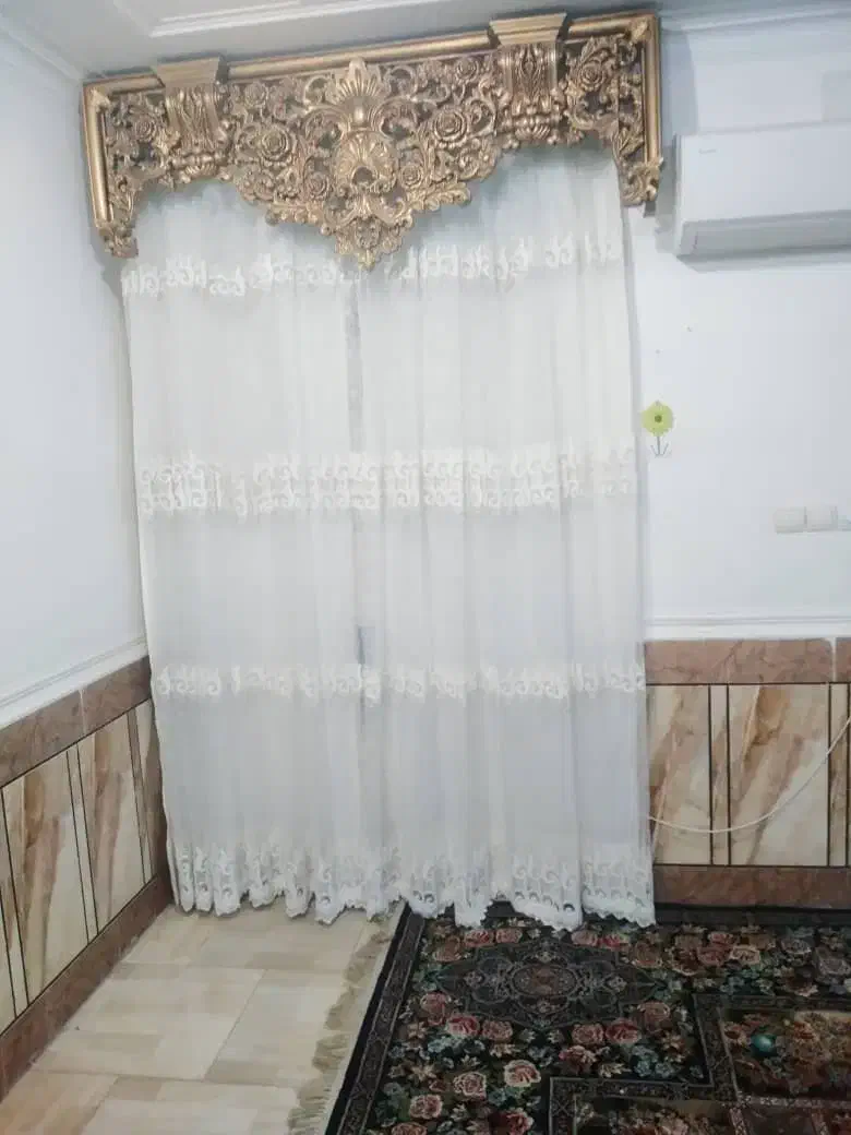 دوپرده به همراه کتیبه|پرده، رانر، رومیزی|اهواز, اسلام آباد شرقی|دیوار