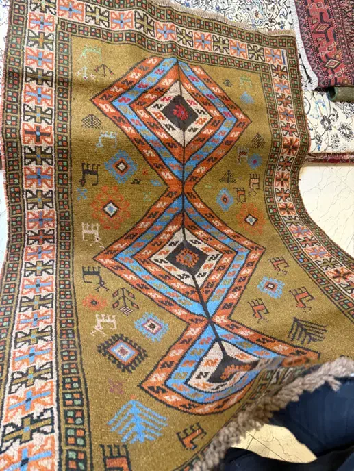 فرش عشایری نو دستباف چله پشم|فرش|تهران, آسمان|دیوار