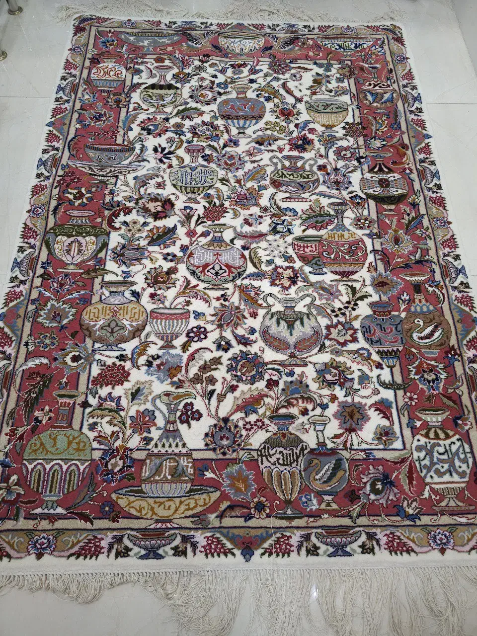 قالیچه دستباف 3 متری طرح کاسه کوزه کاشمر|فرش|مشهد, هفده شهریور|دیوار