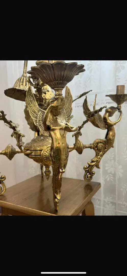 لوستر برنزی|لوستر و چراغ آویز|اردبیل, |دیوار