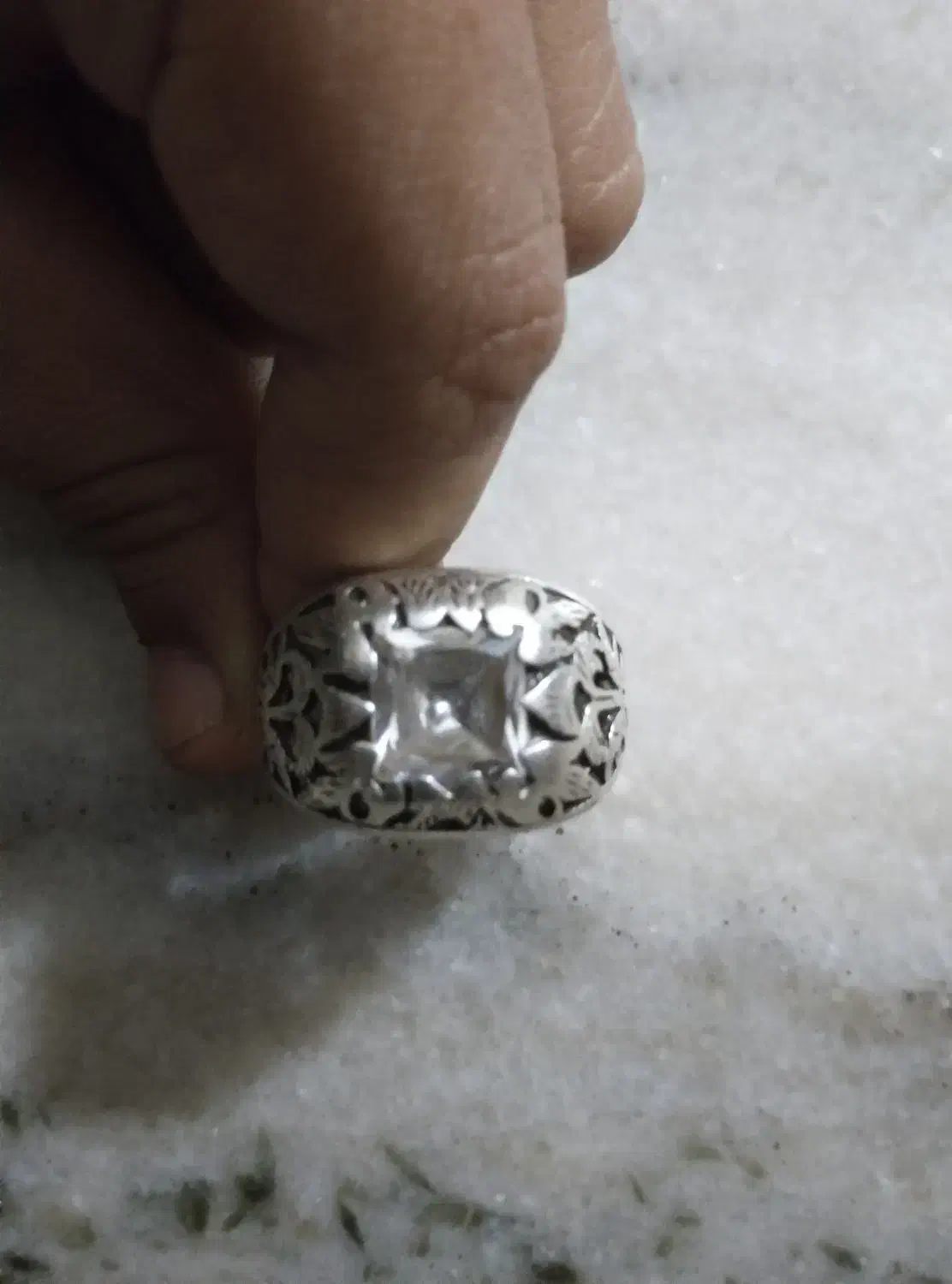 انگشتر.نقره. بانگین الماس|جواهرات|شیروان (خراسان), |دیوار