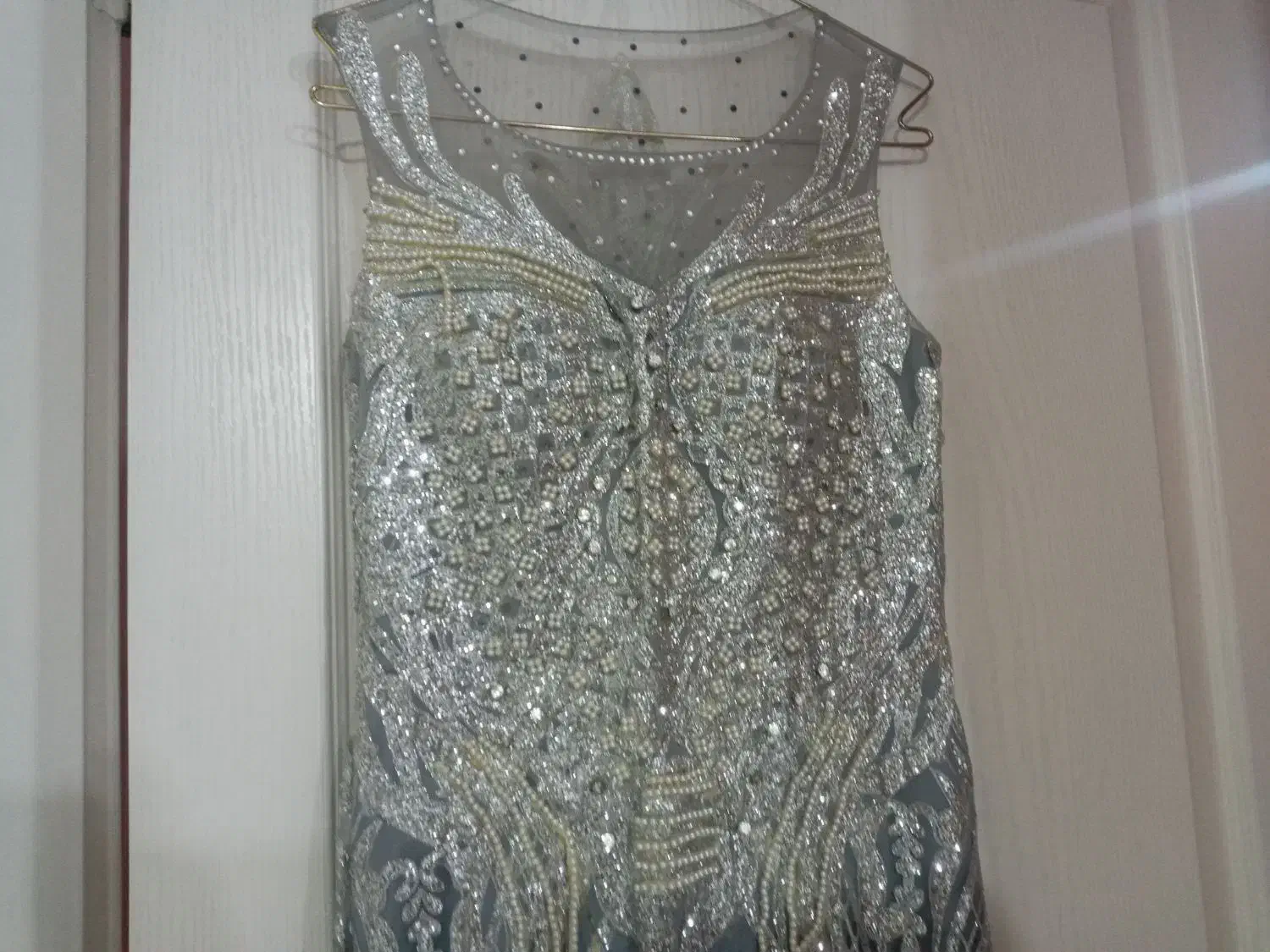 لباس مجلسی طوسی شاین سایز ۴۰ تا۴۲|لباس|ری, ظهیرآباد|دیوار