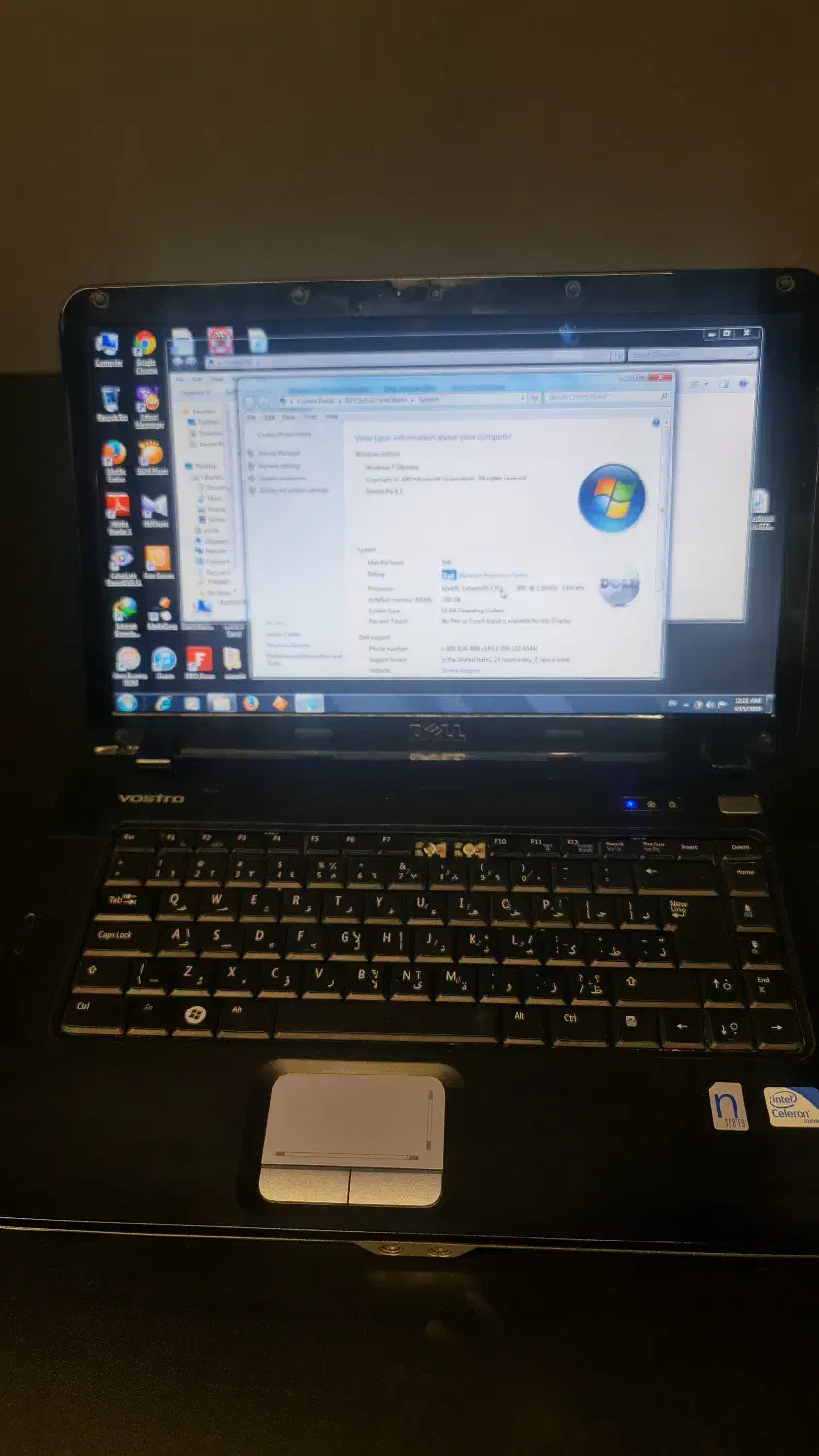 Laptop dell p3371 seleron 1g ram 150gb|رایانه همراه|اصفهان, جلفا|دیوار