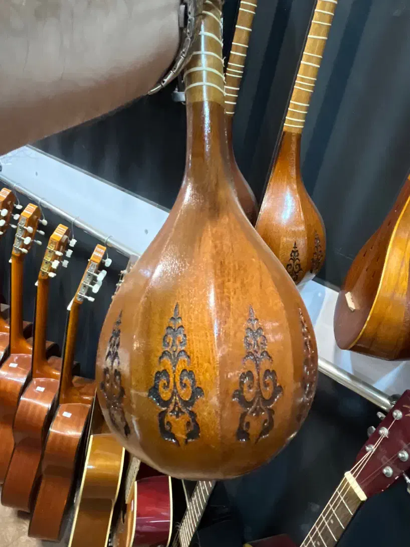 سه تار دلنواز سوخته کاری گالری موسیقی آرتیا شهرسبز|سازهای سنتی|لاهیجان, انقلاب|دیوار