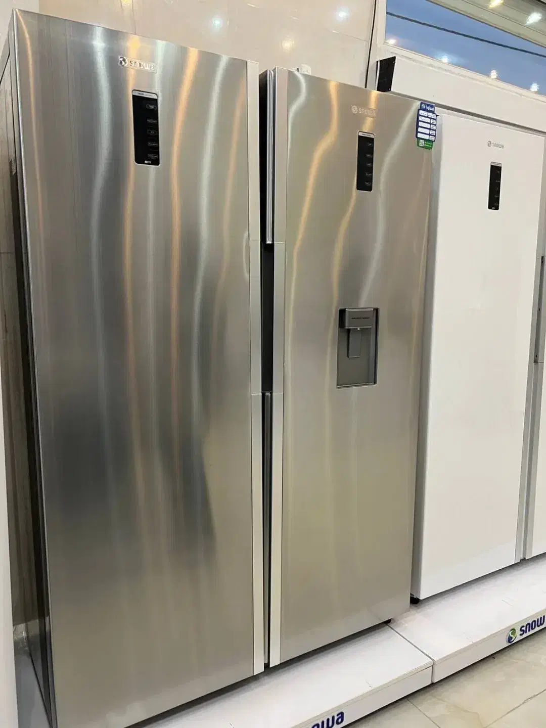 یخچال دو قلو استیل اسنوا|یخچال و فریزر|فسا, |دیوار