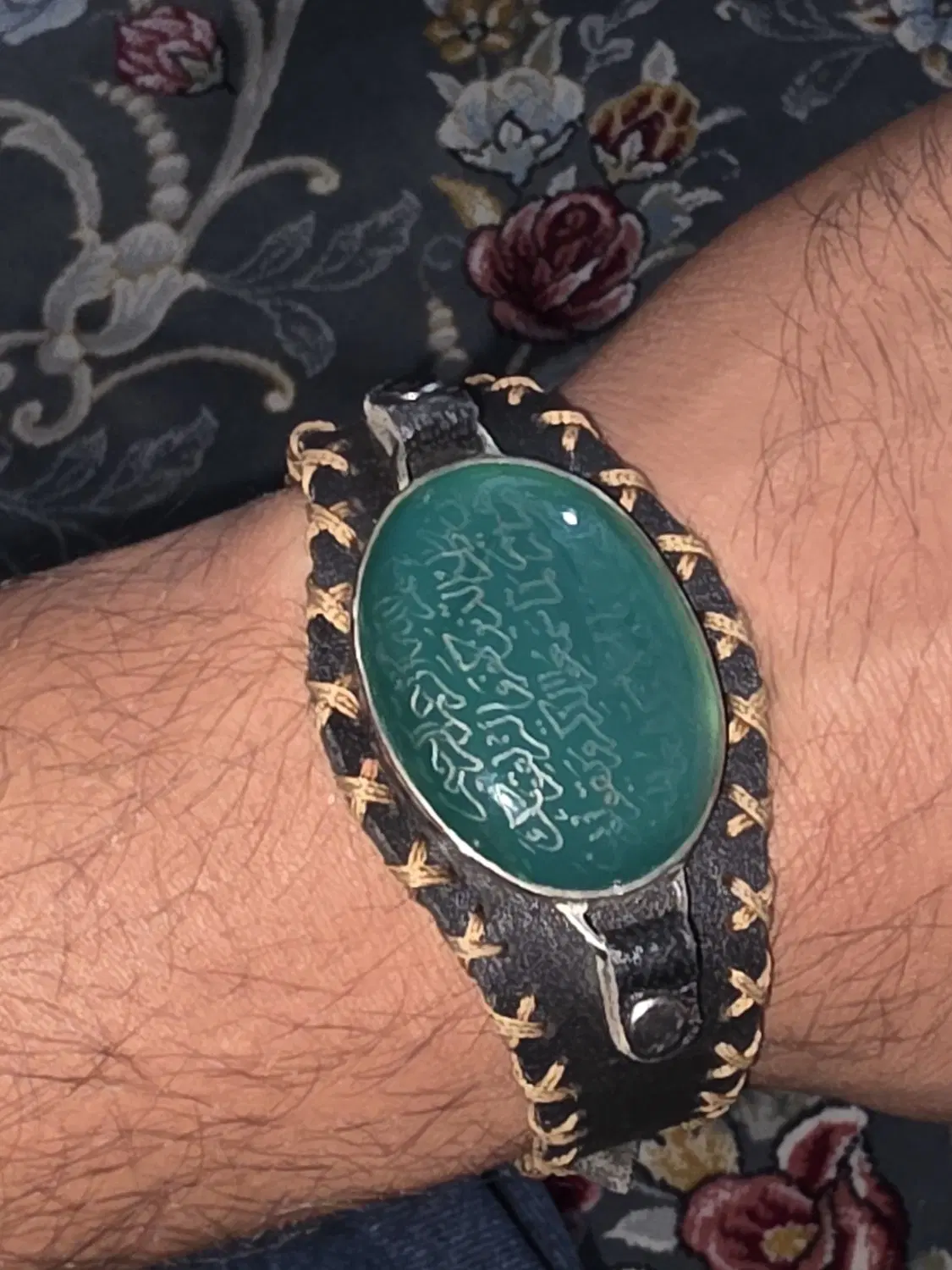 دستبند عقیق سبز معاوضه فقط با سیکو ۵ صفحه مشکی|جواهرات|اصفهان, دوطفلان|دیوار